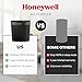 Honeywell HEPA Air Purifier for Home, 2423 Ft² Rooms in 1 hour, Air Quality Monitor, Auto Mode, Reduces Allergens, Dust, Pollen, Pet Dander, Odors, Smoke, Black, HPA5300B