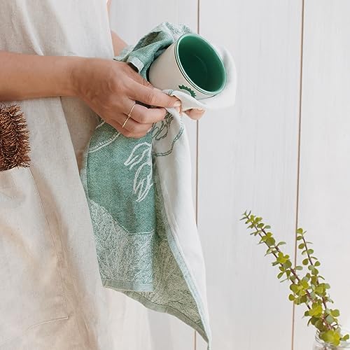Sea Me At Home JACQUARD TEA TOWELS SET OF 4 Dish Towels For Kitchen, Jacquard Tea Towel Set, Stylish And Functional, A Great Gift For Any Home, 100% Turkish Cotton Towel Set Of 4 thumb #6
