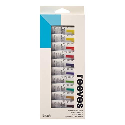 Image of Reeves Watercolour Paint-10ml, Set of 12