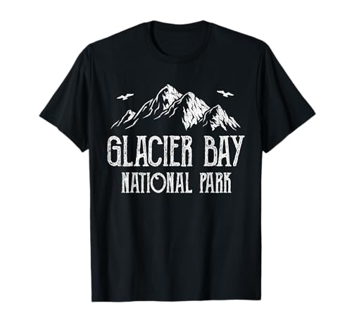 Glacier Bay Parque Nacional Vintage Alaska Park Souvenir Camiseta