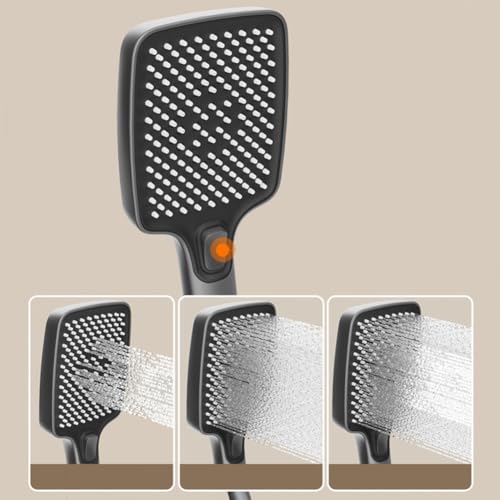Robinet de baignoire mural chic en laiton et kit douchette durable - 6