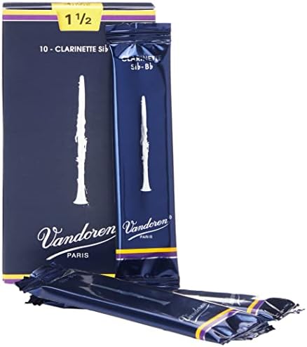 Vandoren CR1015 Bb Clarinet Traditional Reeds Strength 1.5; Box of 10