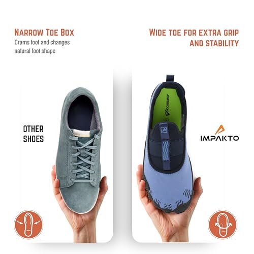 Image of Impakto Barefoot Rooted Comfortable Big Toe Box Gym, Cross Training, Walking Shoes for Men
