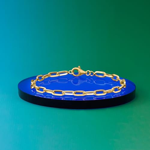 Image of Ross-Simons Solid Paper Clip Link Bracelet