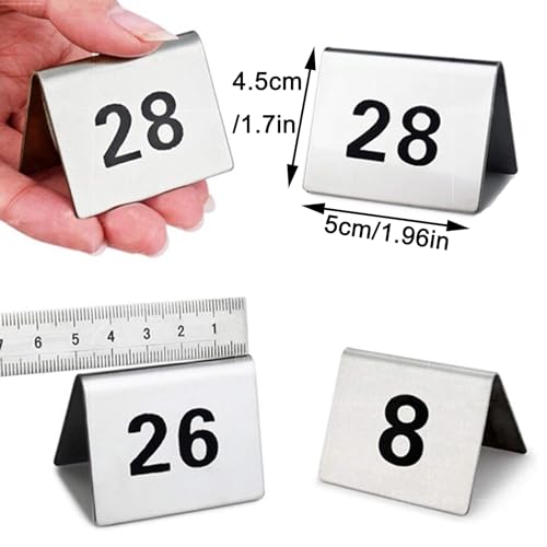 Numéros de table en acier inoxydable 61-80 pour éviter l'attente - 3