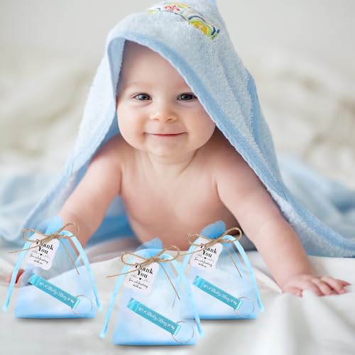 Tioncy BOO-TIONCY-4201 50 Set Baby Shower Bottle Opener Favors It'S A Boy Keychain Blue Bottle Opener Keychains Baby Boy Thank You Tags Organza Bags Baby Shower Return Gifts thumb #5