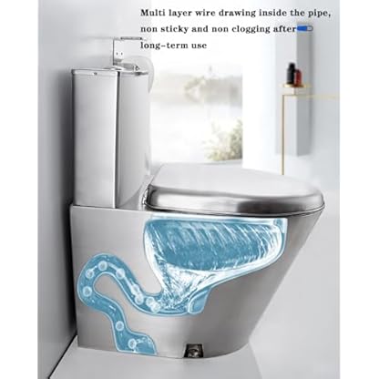 304 Edelstahl-Spül-WC, Frostschutz, riss- und geruchsresistent, ideal für Krankenhäuser, Züge, Wohnmobile und hygienisch – Bild 8