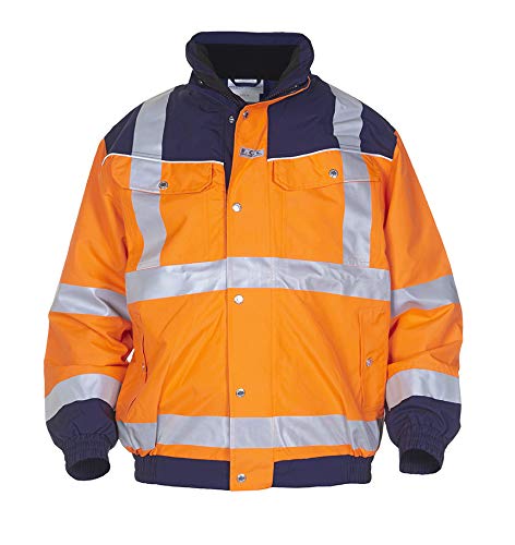 Veste Pilot anti-transpiration Furth résout le problème de taille et de visibilité orange marine