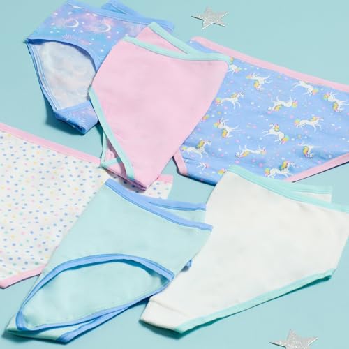 Saint Eve Kids Little Girls Cotton Underwear, Soft Breathable Multi Pack Brief Panties2