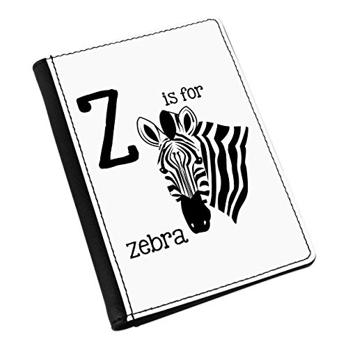 Protège-passeport motif zèbre en cuir PU pour voyage
