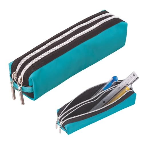 Image of レイメイ藤井 Raymay Fujii FY276P Pen Case, Pencil Case, Double Zipper, Pink