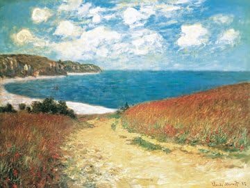 Claude Monet Poster Art Print Meadow Road to Pourville, 1882 80 x 60 cm