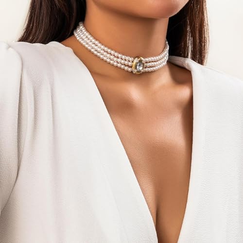 Collar de perlas para hombre y mujer ideal como joyería de regalo para aniversarios 4