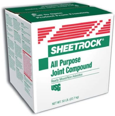 Joint Compound, 3.5 Gallon Carton, Ready Mix, 48 Count, Clear/White, High Viscosity, Water Resistant, Gypsum, Paste, Wall Repair, Wall Surface Repair Products