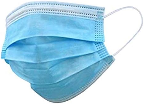 50 Pieces 3 PLY Blue Disposable Mask