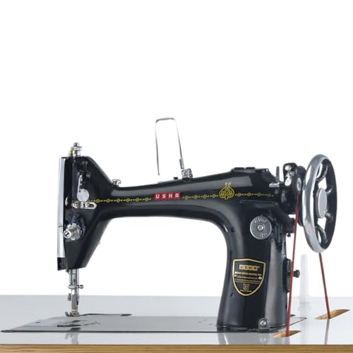 Image of USHA Tailor Sewing Machine | Rotary Stitch Master With Hook Head | Maximum Sewing Speed Of 1800 SPM, Black