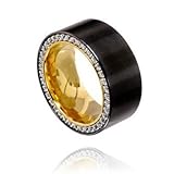 0 Schmuck/Ring/Edelstahl/Zirkonia/Top Design/Kado