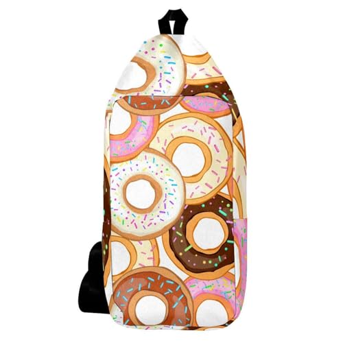 Sac à dos coloré pour boulangerie en forme de donut mixte