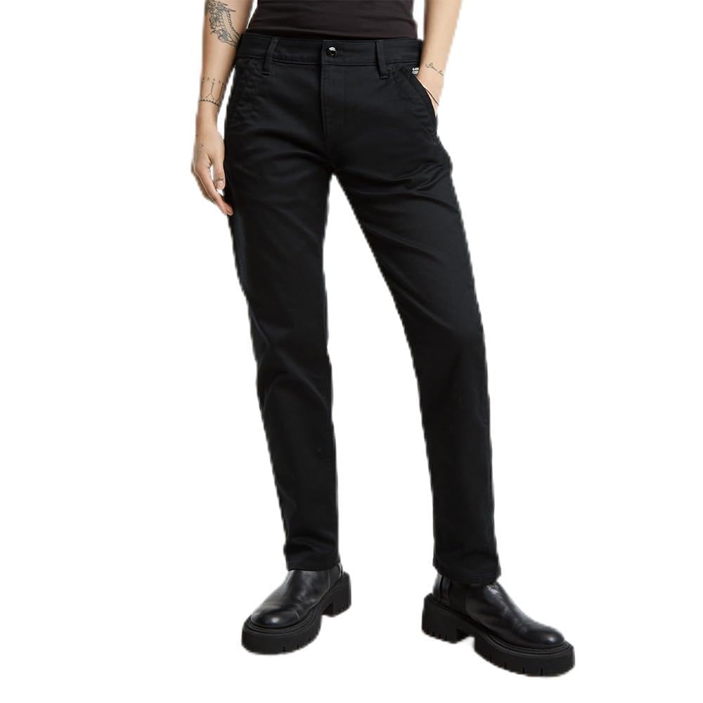G-STAR Donna Kate Boyfriend Pants, Nero (Dk Black D25257-C105-6484), 30W / 34L-image
