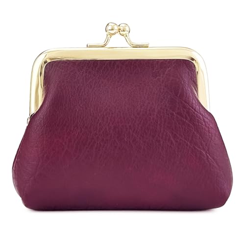 Image of Cute Floral Buckle Coin Purses Vintage Pouch Kiss-lock Change Purse Wallets