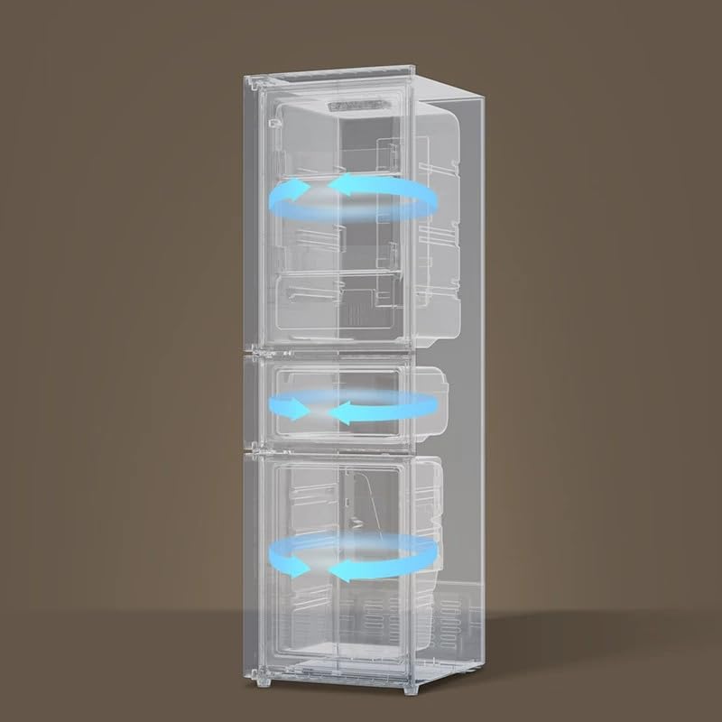 7.4 Cu.ft Fridge with Freezer,3 Door Compact Refrigerator with Adjustable Remove Shelves with Low Noise Adjustable Thermostat For Living Room, Dorm, Bedroom, Kitchen, Office - Image 7