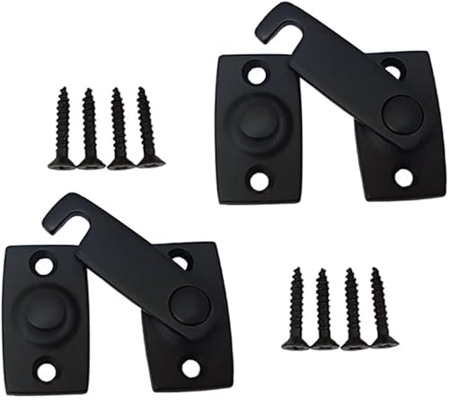 Miniatura 26 de QCAA Barra de obturador/pestillo de puerta de latón macizo, 7/8" x 2-3/32", latón pulido, paquete de 2, fabricado en Taiwán