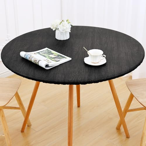 Smiry Round Table Cloth, Waterproof Fitted Table Cover for 45"-56" Tables by Smiry - Used condition - Image 6