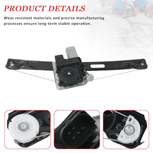 YINAVAGAD 51357140589+67626927025 Power Window Regulator with Motor Rear Left Driver Side for BMW 3 Series E90 E91 323i 325i 325xi 328i 328xi 330i 330xi 335i 335xi M3 2006-2012 by YINAVAGAD - Used condition - Image 5