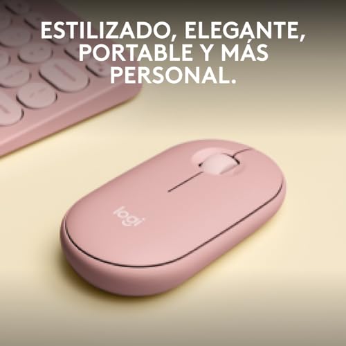 Mouse De Computadora, Personal Computer mouse rosa Marca Logitech (2)