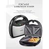 Yabano-Sandwichera-3-en-1-Plancha-para-Gofres-con-3-Plato-Extraible-para-Tostadas-Gofres-y-Carne-Acero-inoxidable-Revestimiento-Antiadherente-luz-Indicadora
