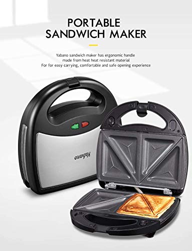 Yabano-Sandwichera-3-en-1-Plancha-para-Gofres-con-3-Plato-Extraible-para-Tostadas-Gofres-y-Carne-Acero-inoxidable-Revestimiento-Antiadherente-luz-Indicadora