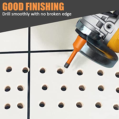 Beqell Dry Diamond Core Drill Bits 1 1/4 Inch Diamond Hole Saw For Drilling Porcelain Tile Ceramic Marble Brick Granite Quartz,5/8-11 Thread Vacuum Brazed Tile Hole Saws 32Mm #TOP2