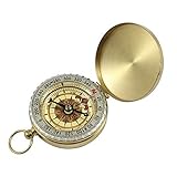 1❤ Produktmenge; 1 Stück Elnker leuchtende Messing Taschenuhr im Freien Camping Wandern Navigation Kompass Messing Taschenuhr Wandernavigation Kompasskompass