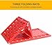 Jeremywell All-Weather Foldable Auto Traction Mat Tire Grip Aid, Car Escape, Emergency Off Road Traction Tool, Work for Snow, Ice, Mud, and Sand (2-Pack)