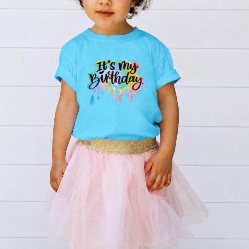 Image of It's My Birthday Girl Shirt 4th 5th 6th 7th 8th 9th 10th 11th 12th Graphic Tee for Kids Party Cute Girls Tshirts Tees