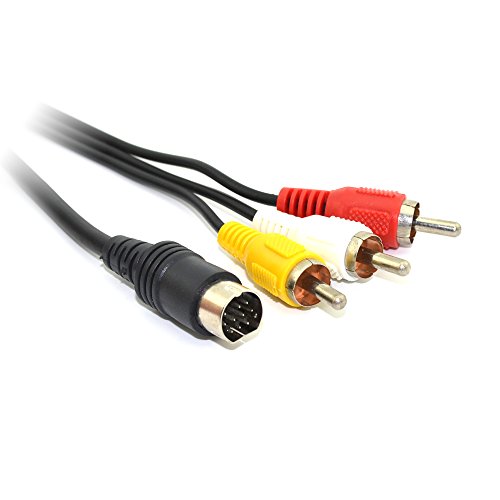 Cinpel Nickel Plated Plug Av Cable For Sega Saturn #TOP4