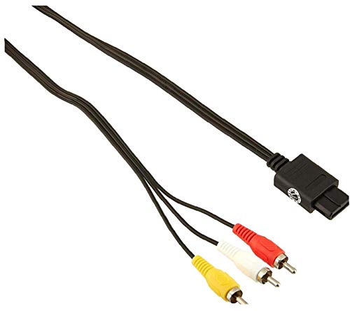 LAVALINK Vdeo Cable De 180cm 6 Pies AV TV Cable De Vdeo Cable para Cubo del Juego/De SNES Gamecube/a para N64 64 (a Granel Envasado)
