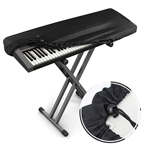 SUPVOX Capa para teclado de piano com cabo elástico ajustável e fecho de bloqueio para teclado eletr