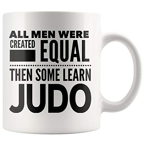 ArtsyMod ALL MEN, LEARN JUDO Premium Coffee Mug, Perfect Martial Arts Statement Gift