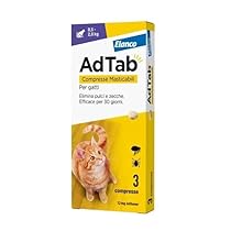AdTab Compresse Masticabili per gatti da 0,5-2,0 Kg – 3 compresse