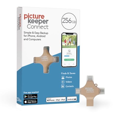 Clé USB de sauvegarde 256 Go Picture Keeper Connect pour iPhone Android et PC