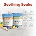 2 Pack Foot Soak Salts Bundle for DIY Foot Spa with Bamboo Scoop (2 lbs Each 4 lbs Total) for Discomfort and Dry Skin Made in USA with BPA Free Easy Lock Pouch