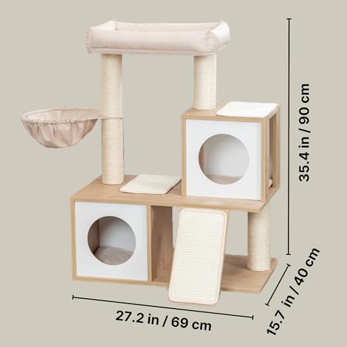 TRIXIE Addison Torre para Gatos Beige 27.2 x 15.7 x 35.4 in miniatura 7