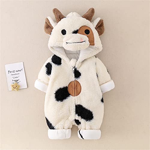 Disfraz enterizo de plush para bebé unisex beige miniatura 2