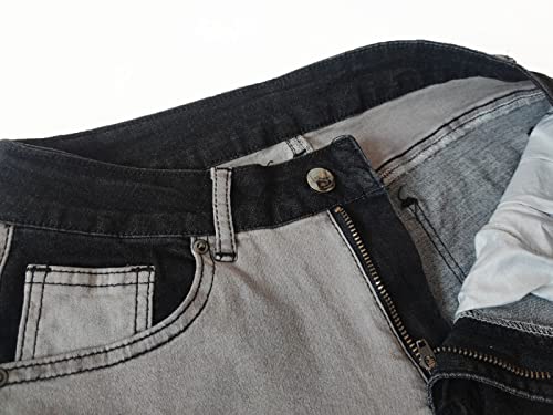 Atditama Stretch Patchwork Jeans Denim Pants for Women High Waisted Skinny Casual Distressed Ankle Length Curved Patch Jeans4