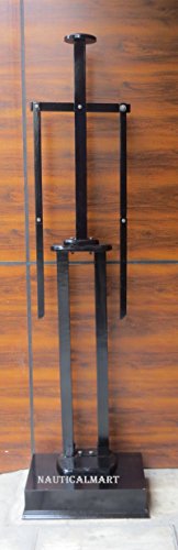 NauticalMart Full Suit of Armor Wooden Stand