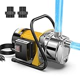 CrestWave Water Transfer Pump 1.6HP 1800GPH 110V...