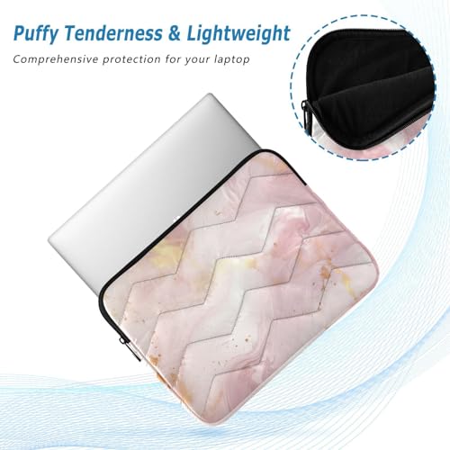 Funda para portátil mármol rosa dorado 13-14 pulgadas miniatura 5