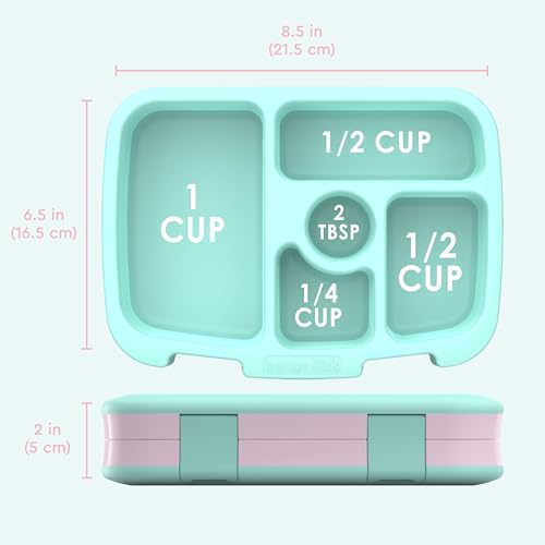 Image of Bentgo Kids Prints Leak-Proof, 5-Compartment Bento-Style Kids Lunch Box - Ideal Portion Sizes for Ages 3-7, Durable, Drop-Proof, Dishwasher Safe, & PFAS & BPA-Free Materials (Leopard)