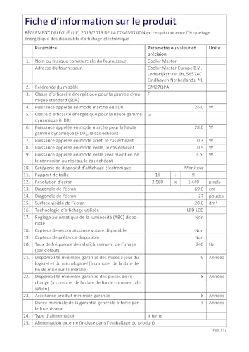 Cooler Master GM27QPA 27 QHD240HzIPS1msHPPivotAdapt Sync# - vue 6
